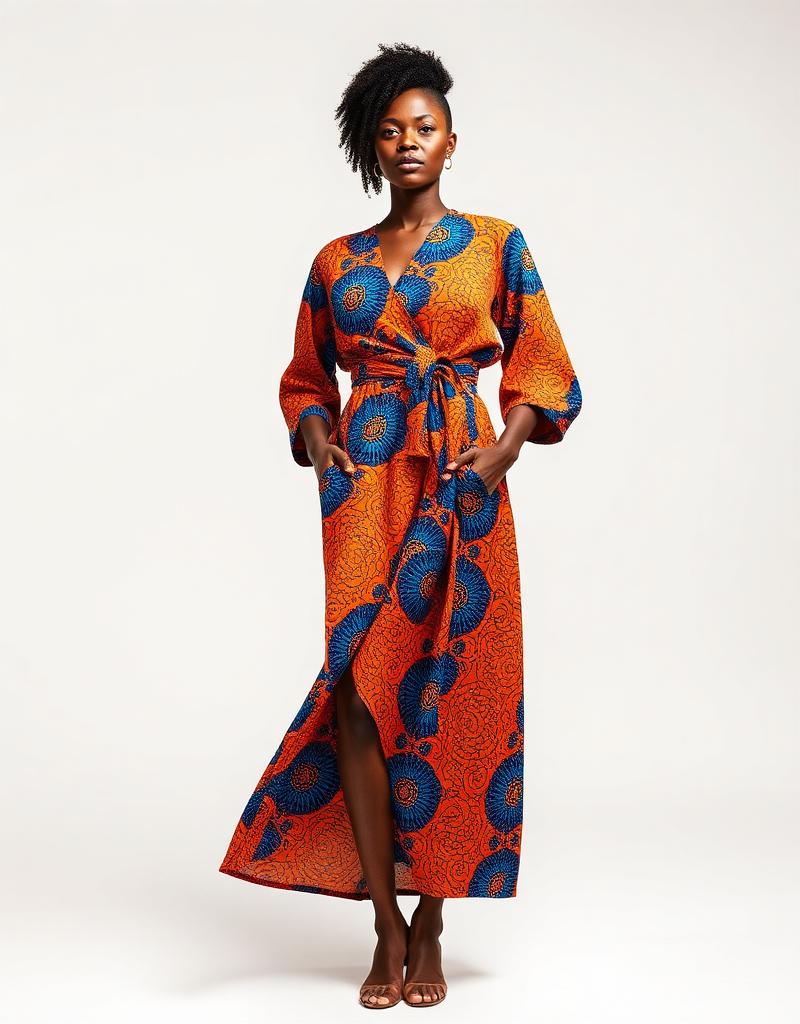 Ankara Wrap Dress