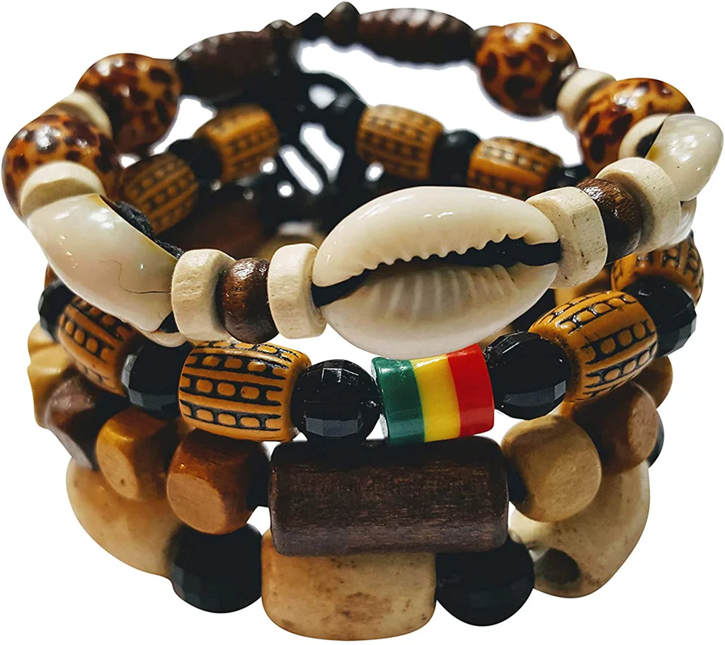 Cowrie Tribal Bracelet Stack